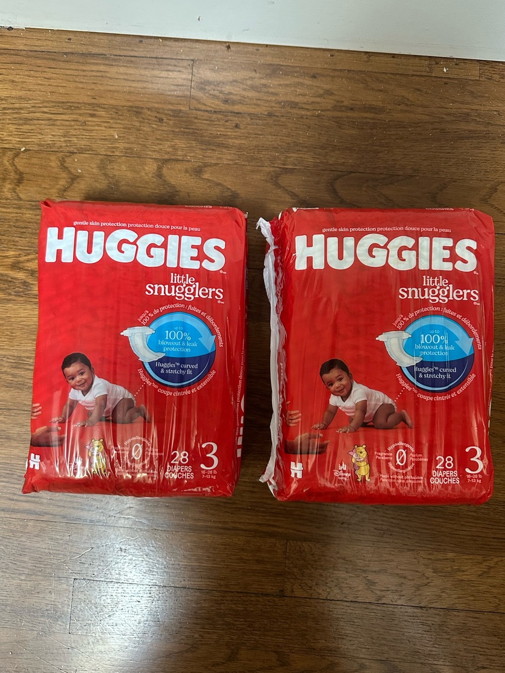 (2) Huggies Little Snugglers Size 3